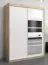 150 cm de large Armoire avec 5 casiers et 2 portes | Couleur: Chêne Sonoma / Blanc Abbildung
