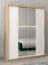 150 cm de large Armoire avec 5 casiers et 2 portes | Couleur: Chêne Sonoma / Blanc Abbildung