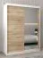 120 cm de large Armoire avec 5 casiers et 2 portes | Couleur: Chêne Sonoma / Blanc Abbildung