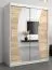 150 cm de large Armoire avec 2 portes | 5 casiers | Couleur: Chêne Sonoma / Blanc Abbildung