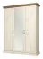 Armoire avec mirroir, Couleur: Pin Blanc / Brun - 197 x 157 x 60 cm (H x L x P) Abbildung