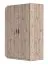 117 cm de large Armoire avec 2 portes | Couleur: Chêne Abbildung