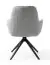 Chaise pivotante Maridi 262, Couleur : Gris - Dimensions : 90 x 62 x 64 cm (h x l x p)