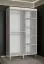 Armoire neutre à cinq compartiments Jotunheimen 99, couleur : blanc - Dimensions : 208 x 120,5 x 62 cm (H x L x P)