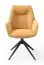 Chaise pivotante Maridi 266, Couleur : Jaune - Dimensions : 92 x 58 x 62 cm (h x l x p)