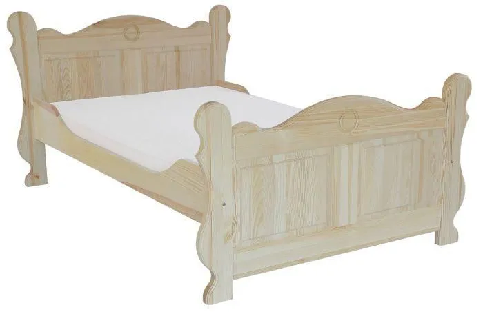 Bois massif Lit Pin 160 x 200 cm Naturel Abbildung