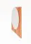 Spiegel mural Wellsford 47 | Bois de hêtre cœur massif huilé | 65 x 65 x 2 cm | Design haut de gamme