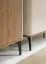 Commode | Noyer/Cachemire | 140 x 40 x 81 cm | Pieds métalliques | Chants ABS | 2 portes | Système Push-to-open | 3 tiroirs avec système Soft Close | 4 compartiments | Belladere 04