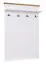 Porte-manteaux mural Veternik 04 | Blanc & Chêne | 144 x 99 x 22 cm | Design moderne
