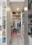 Chambre d'adolescents - Armoire à portes battantes / armoire d'angle Lede 01, couleur : gris / blanc - Dimensions : 190 x 135 x 135 cm (H x L x P)