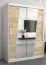 180 cm de large Armoire avec 2 portes | 10 casiers | Couleur: Chêne Sonoma / Blanc Abbildung