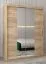 150 cm de large Armoire avec 5 casiers et 2 portes | Couleur: Chêne Sonoma Abbildung