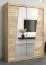 150 cm de large Armoire avec 2 portes | 5 casiers | Couleur: Chêne Sonoma Abbildung