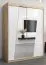 150 cm de large Armoire avec 2 portes | 5 casiers | Couleur: Chêne Sonoma / Blanc Abbildung