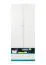 Chambre d'adolescent - Armoire, Blanc / Turquoise - Dimensions: 195 x 80 x 50 cm (H x L x P) Abbildung