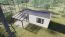 Abri de terrasse S 02, Toiture : polycarbonate transparent 16 mm, Surface au sol : 8,14 m² - Dimensions : 200 x 407 cm (l x L)