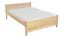 Lit simple / lit d'appoint en bois de pin massif, naturel 78, avec sommier à lattes - 100 x 200 cm (l x L)