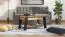 Elégante table basse avec pieds noirs Potra 01, Couleur : Chêne Artisan / Noir Mat, ABS, Dimensions : 46,5 x 101 x 54,5 cm