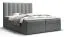 Grand lit double avec grand espace de rangement Pirin 14, Couleur : Gris - Surface de couchage : 180 x 200 cm (l x L)