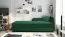 Lit simple ou d’appoint Lobatos 50 | Vert foncé | Tête de lit à droite | Bonellfederkern | Rangement intégré | 90 x 195 cm