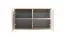 Meuble bas TV / Cachemire / Fonction Push-to-open / 6 portes / 12 compartiments / 210 x 40 x 40 cm / Peut être monté en suspension ou debout / Tableau TV