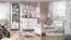 Chambre d'adolescents - Commode Hermann 05, couleur : blanc blanchi / marron, partiellement massif - 91 x 94 x 40 cm (h x l x p)
