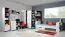 Armoire d'angle dressing, Couleur: Gris foncé / Gris clair - Dimensions: 195 x 135 x 135 cm (H x L x P)