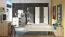 Bureau ado Sallingsund 08 | 76 x 120 x 51 cm | Chêne / Blanc / Anthracite | 1 porte, 1 tiroir, 2 niches