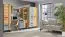 Bureau Atule 09, couleur : chêne / gris - Dimensions : 80 x 120 x 56 cm (H x L x P)