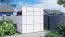 Abri de jardin moderne Frankfurt 03, abri de jardin en blanc - Maison de jardin en éléments, Surface au sol : 3,51 m²