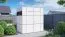 Abri de jardin moderne Frankfurt 03, abri de jardin en blanc - Maison de jardin en éléments, Surface au sol : 3,51 m²