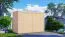 Abri de jardin Coswig 01, Naturel - abri de jardin en éléments de 18 mm, Surface : 2,14 m², Toit plat