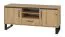 Meuble TV Kanel 13, Couleur : Chêne / Anthracite - Dimensions : 61 x 140 x 41 cm (H x L x P)