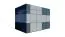 Bois-Abri de jardin 2,28 x 3,45 mètres (incl. toit) | Anthracite | toit plat Abbildung