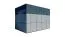 Bois-Abri de jardin 2,28 x 3,45 mètres (incl. toit) | Anthracite | toit plat Abbildung
