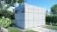 Bois-Abri de jardin 2,28 x 3,45 mètres (incl. toit) | Anthracite | toit plat Abbildung