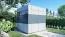 Bois-Abri de jardin 2,28 x 2,3 mètres (incl. toit) | Anthracite | toit plat Abbildung