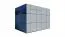 Bois-Abri de jardin 2,28 x 3,45 mètres (incl. toit) | Anthracite | toit plat Abbildung