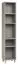 Étagère Nanez 45 gris | 195 x 39 x 38 cm | Design scandinave épuré | 5 niches de rangement
