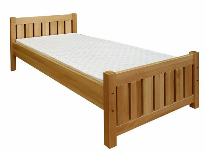 Lit pour enfant 100 x 200 cm | Bois massif: Hêtre | Laqué Naturel Abbildung