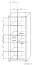 Armoire Kundiawa 29, couleur : chêne Sonoma clair / chêne Sonoma foncé - Dimensions : 200 x 80 x 40 cm (H x L x P)