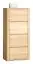 Commode / buffet Jussara 14, couleur : brun clair, partiellement en chêne massif - 150 x 69 x 42 cm (h x l x p)