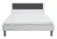 Lit double / lit d'appoint Bermeo 06, couleur : blanc / gris - 160 x 200 cm (l x L)