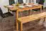 Table de salle à manger Wooden Nature 116 en chêne massif huilé - 140 - 180 x 90 cm (L x P)