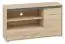 Meuble bas de télévision Mochis 17, couleur : chêne Sonoma clair y compris 3 inserts couleur - Dimensions : 66 x 120 x 34 cm (H x L x P), avec 1 porte, 1 tiroir et 4 compartiments