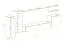 Meuble-paroi stylé avec deux vitrines suspendues Balestrand 169, couleur : gris / noir - dimensions : 160 x 330 x 40 cm (h x l x p), avec éclairage LED