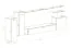 Mur de salon au design moderne Balestrand 12, Couleur : Blanc / Chêne Wotan - dimensions : 160 x 330 x 40 cm (h x l x p), avec quatre portes