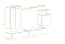Mur de salon moderne Balestrand 28, Couleur : Blanc / Chêne Wotan - dimensions : 160 x 270 x 40 cm (h x l x p), avec 12 compartiments