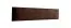 Panneaux rembourrés, lot de 10, Couleur : Brun foncé, Revêtement : Velours, dimensions : 80 x 15 cm