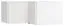 Supplément pour armoire d'angle Chiflero, couleur : blanc - Dimensions : 45 x 102 x 104 cm (H x L x P)